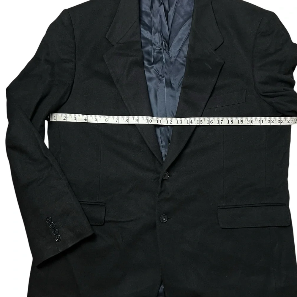Italy 100% Cashmere 2 Button Black Blazer Sports Jacket SZ XL 48 Bloke Giorgio V